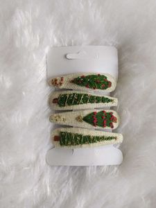 Christmas Tree Hair Clips