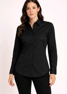 Classic Black Button-Down Shirt