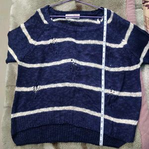 Korean Striped Knit Top