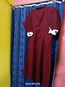 Maroon Kurta