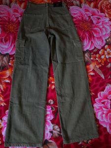 y2k streetwear Olive Green Cargo Pants