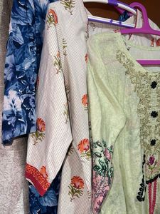Clothes To Donate (Three Pure Cotton Kurta)