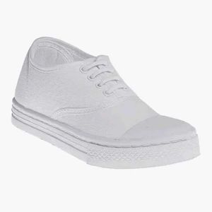 Classic White Canvas Sneakers