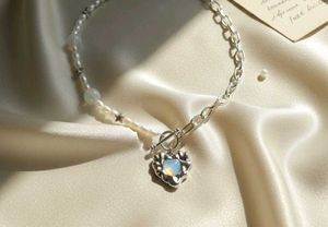 Heart Pendant Pearl Necklace
