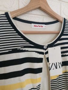 Striped V-Neck Tee