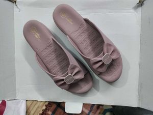 Platform slippers open toe slides