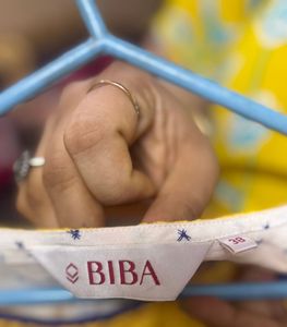 Biba Brand Kota Two Piece Yellow Printed Kurta