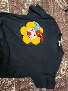 Funky Graphic Blue Tee in XXL size for women