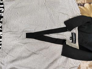 Striped Polo Crop Top