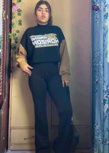 RACING Oversized Colorblock Sweatshirt