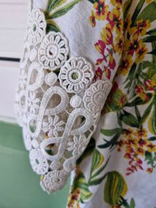 M&amp;S Floral Lace Top