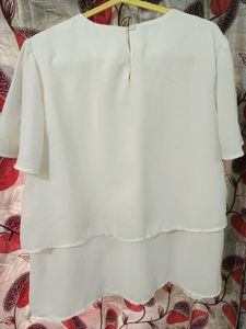 Elegant White Layered Top