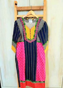 Multicolour Cotton Kurti Bust Size-34