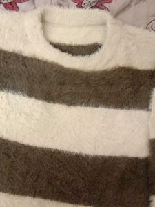 Striped Fuzzy Sweater
