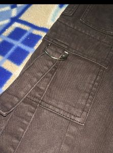 8 pocket black cargo jeans