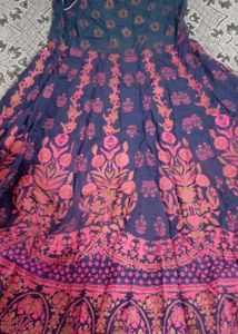 Floral Print Ethnic Dress