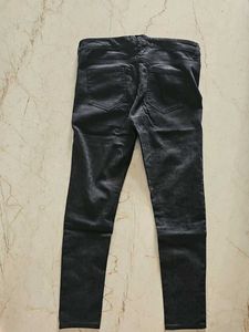 Black Animal Print Pants