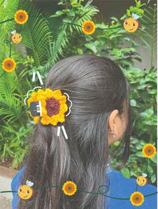 Crochet Flower Hair Claw Clip