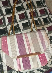 Striped Shoulder Bag