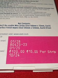 Veet Professional Wax Strips