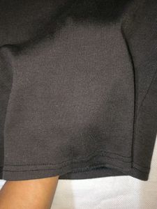 Sleeveless Black Mock Neck Top
