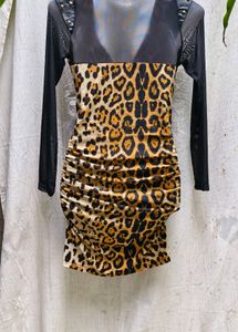 27207. Leopard Print Mini Dress