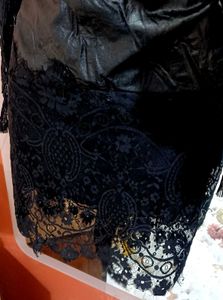 Gothic Lace Mesh Bodycon Midi