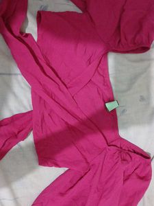 Crop Wrap Around Top