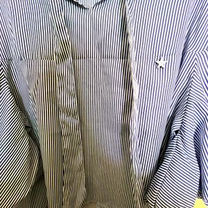 Blue And White Stipes Top