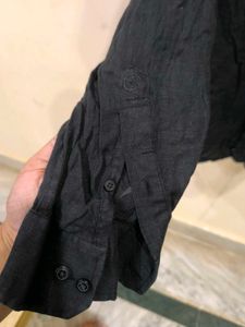 Plain Black Shirt From Blackberrys