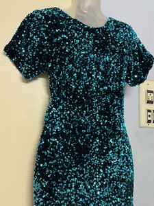 double shade Sparkling Sequin Bodycon Dress