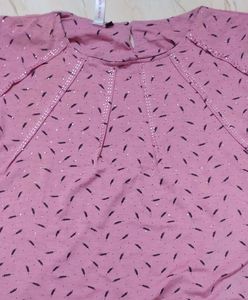Pink Printed Top