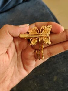 Baby Pink Stone Butterfly Party Clips