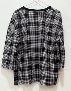 Max Black and White Plaid 'Exclusive' Top
