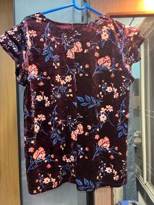 Velvet Purple Color Top L To Xxl Size