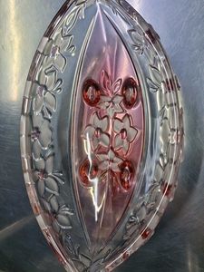 Floral Glass Serving Dish