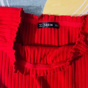 Red Dress By Shein