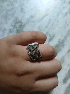 Statement Black Stone Ring