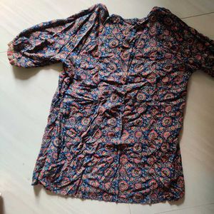 Boho Print Tunic Top