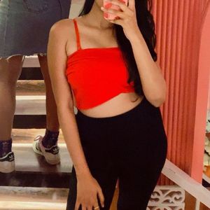 Red Crop Top