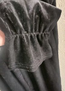 black velvet dress