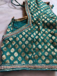 Green &amp; Gold Blouse