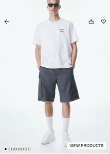 H&amp;M White &#39;New York&#39; Loose Fit T-Shirt