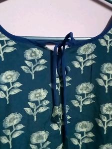 Navy Blue Georgette Kurta