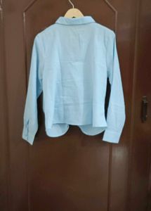 Baby Blue Zipped Shirt