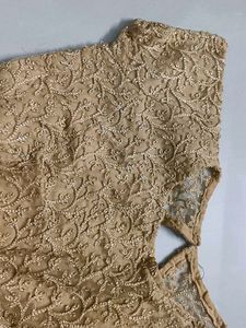 Embroidered Golden Blouse