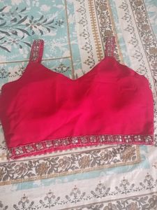 🔥 Hot Pink Mirror Work Lahenga 🔥