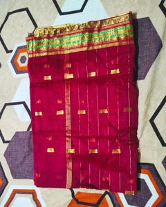 Bandhani Print Maroon Saree