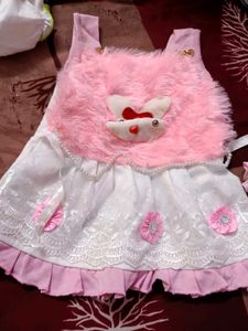 Pink Bunny Furry Baby Dress