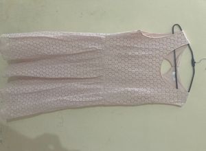 Baby Pink Fit &amp; Flair Dress